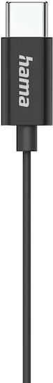 HAMA 01387577 In-ear Handsfree Ακουστικά με Βύσμα USB-C Μαύρο