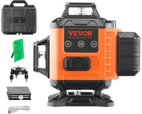 Vevor Self-leveling Linear Laser Level Green Beam with Working Range 30m