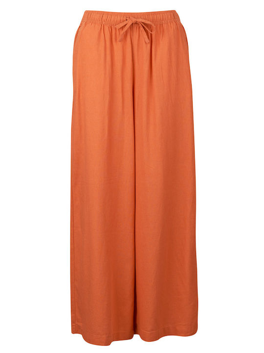 Lekeitio Break Women's Linen Trousers Orange