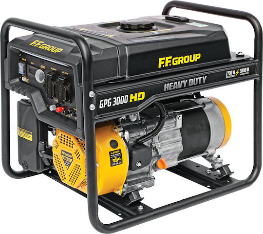 FFG GPG 3000 HD Generators Benzin mit Kickstart und maximaler Leistung 3.5kVA