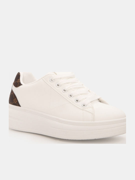 Damen Flatforms Sneakers Braune