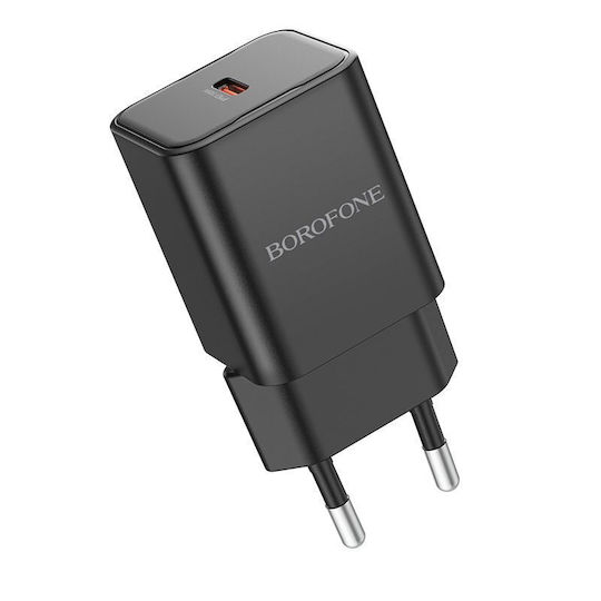 Borofone Charger Without Cable GaN with USB-C Port 30W Power Delivery Blacks (BN13 Safety)