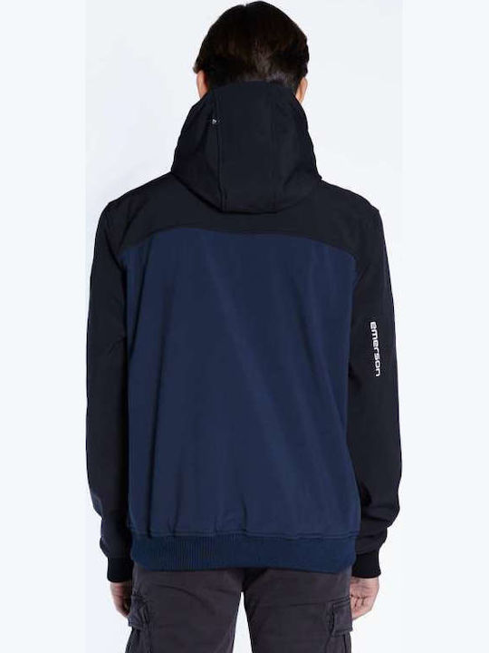 Jacket Waterproof and Windproof Navy-black