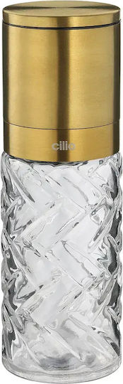 Cilio Handbetriebene Salz- und Pfeffermühle Glas 16cm