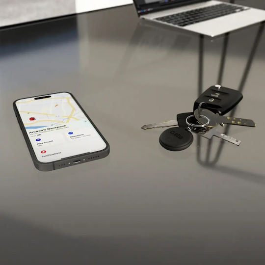 SBS Apple Find My & Google Find Hub Schwarz 2 Stück
