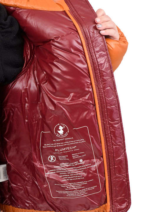 'isla' Women's Puffer Jacket for Winter Fox Brown