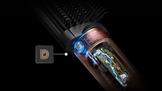 Dyson HS09 Airwrap Coanda 2x Straight+Wavy Ceramic Electric Hair Brush with Air & Rotating Head for Hair Straightening and Curls 1700W Red Velvet / Gold