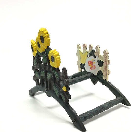 Cast Iron Hanger Hanger with Flower Design