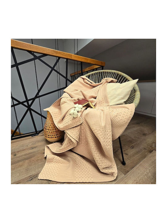 Kotonia Home Шалтета Двойно Памучно Капучино 220x240см