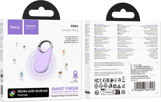 Hoco E98A Google Find Hub Μωβ