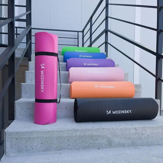 Wozinsky Exercise Mat Yoga Black (181x63x0.9cm)