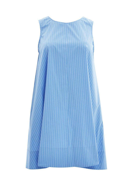 Rochie De Vară Mini Pentru Nuntă / Botez Albastru Deschis