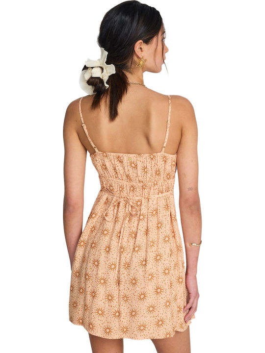 Summer Mini Dress Light Peach