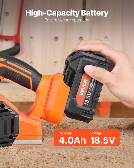 Vevor WXDDSCBCDDC12YBQX001V2 Planer 18V Brushless