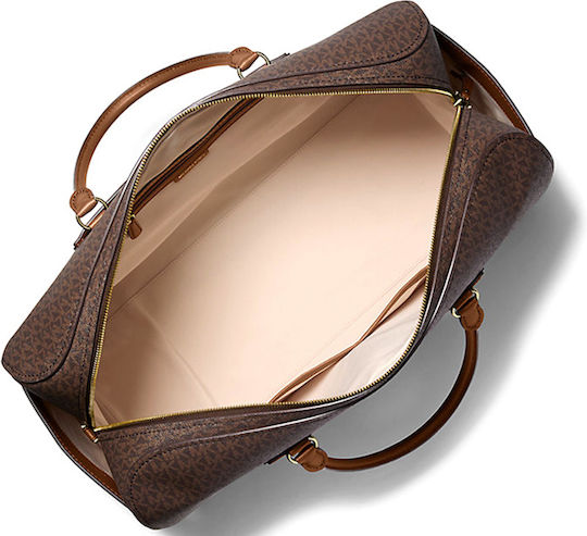 Michael Kors Jet Set Travel Xl Weekender Sack Voyage 30lt Brown Fabric M49.5xP30.5xY21.5cm