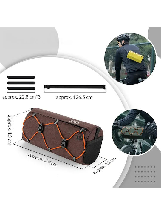 Rockbros 30110054003 Bicycle Frame Bag Brown