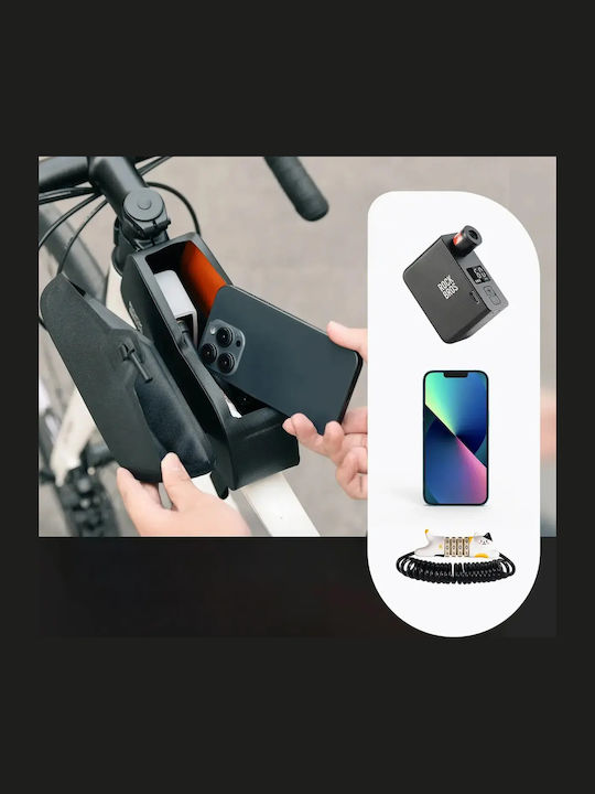 Rockbros Tăsăndă Scurtă de Cadru pentru Bicicletă 0.9l Neagră