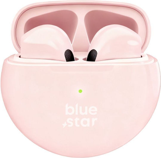 Blue Star TX3 Ohrstöpsel Bluetooth Kopfhörer mit Ladekoffer Rosa