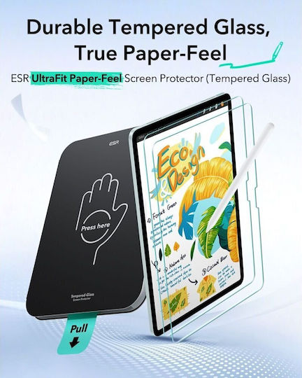 Esr Paper Feel 2-pack Ipad Air 13” 1 2 3 2024-2026 Clear