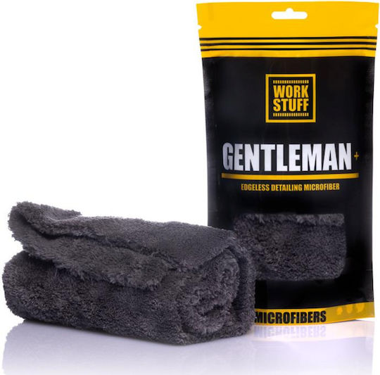 Work Stuff Gentleman Plus Πανί Μικροϊνών Καθαρισμού για Αμάξωμα Αυτοκινήτου 600gsm Μαύρο 40x40cm