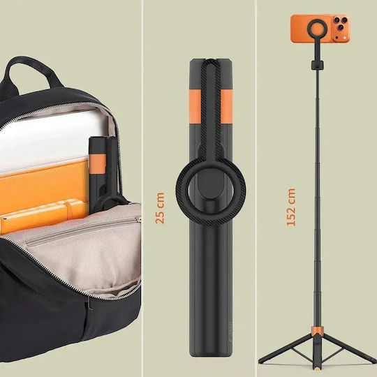 Tech-Protect L10s Selfie Stick with Bluetooth Black 29768