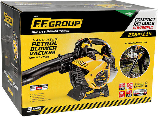 FFG GHB 328V Plus Blower / Vacuum Handheld Gasoline 27.6cc with Maximum Air Speed 259.2km/h