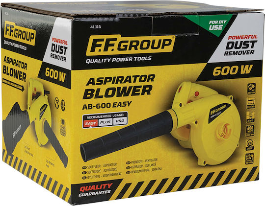 FFG AB-600 Easy Φυσητήρας / Απορροφητήρας Χειρός Ηλεκτρικός 600W με Ρύθμιση Έντασης