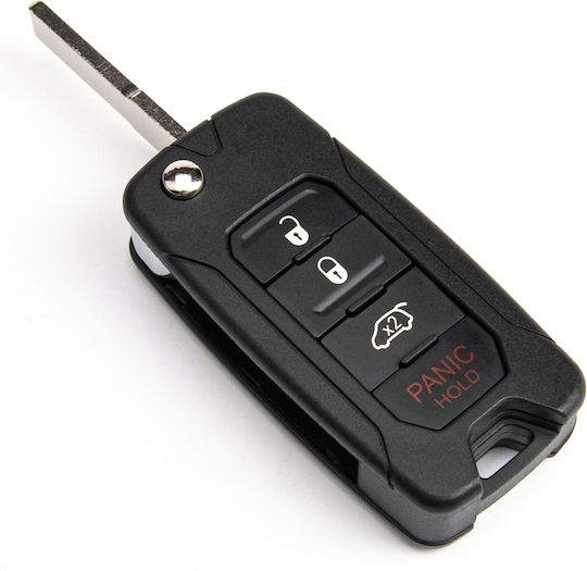 Carcasa Cheie Auto cu Lamă cu 4 Butoane pentru Jeep / Dodge / Chrysler