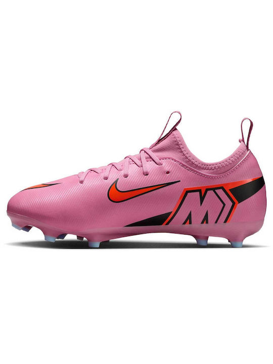 Mercurial Vapor FG/MG Kids Soccer Cleats And Shoes Molded Pink