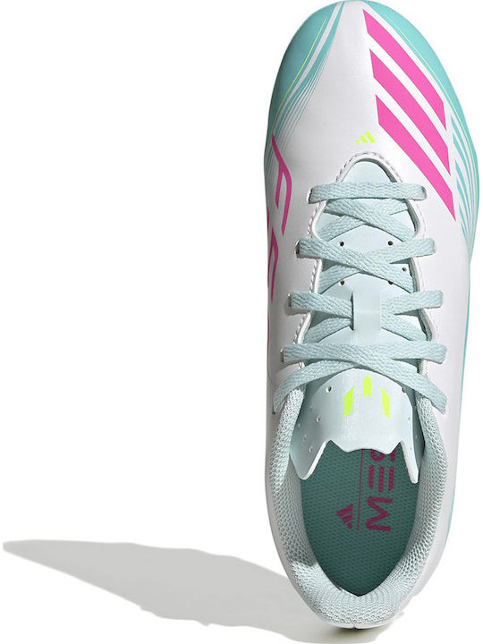 F50 Messi Club FG/MG Kids Soccer Cleats Molded White