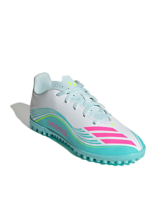 F50 Messi Club TF Kids Soccer Cleats & Shoes Turf White