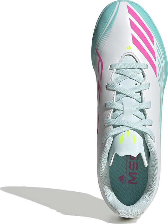 F50 Messi Club TF Kids Soccer Cleats & Shoes Turf White