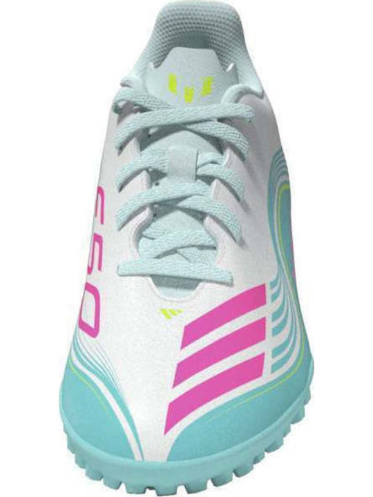 F50 Messi Club TF Kids Soccer Cleats & Shoes Turf White