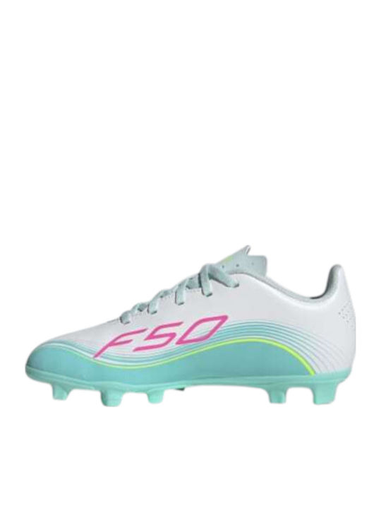 F50 Messi Club FG/MG Kids Soccer Cleats Molded White