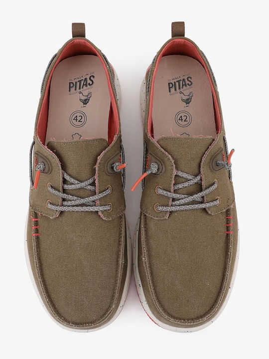Byron Men's Boat Shoes in Brown Color