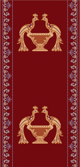 Isexan Peacock Wohnzimmer Teppich Rechteckiger Pfau 80x80cm