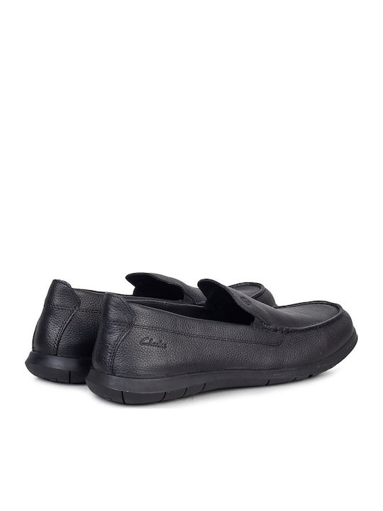 Step Men's Leather Moccasins Black