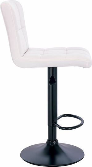 Barhocker mit Rückenlehne & Verstellbarer Höhe Beige E-00023359