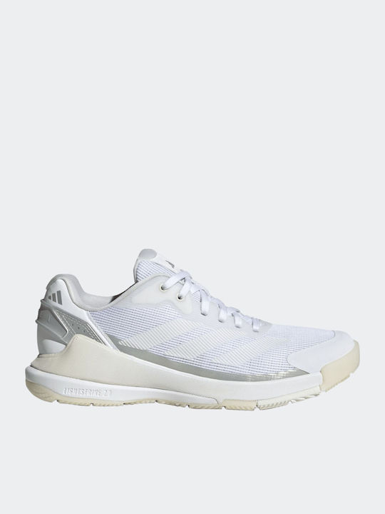 adidas Crazyquick Γυναικεία Παπούτσια Padel Λευκά