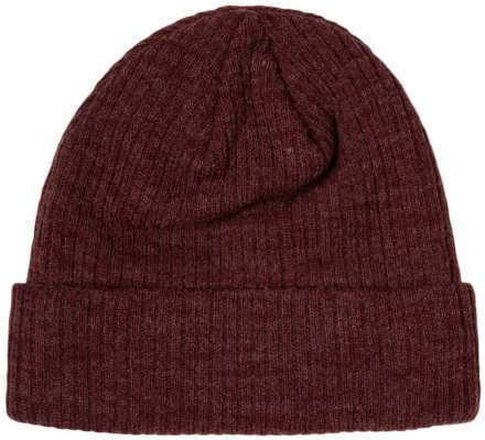 Beanie Unisex Σκούφος Πλεκτός σε Μπορντό χρώμα