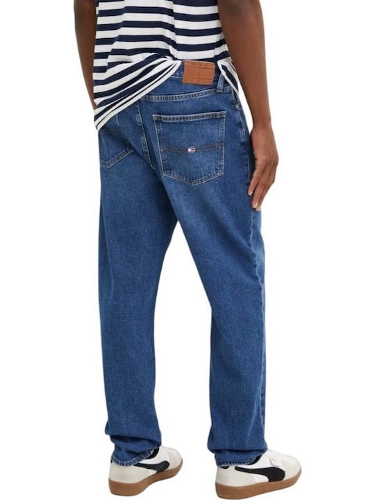 Isaac Ανδρικό Παντελόνι Τζιν με Relaxed Tapered Εφαρμογή Μπλε