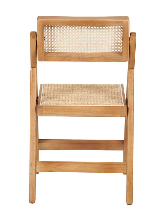 Dining & Kitchen Chairs Wooden Beige 2 Pieces 44x52x80cm