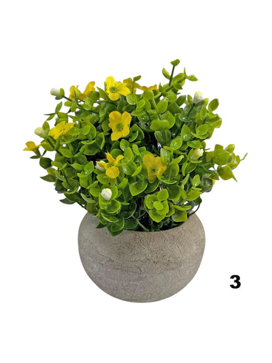 Lukia Dekorative Künstliche Blumen & Pflanzen Topfpflanze 16cm Grüne 21096 Code 16396