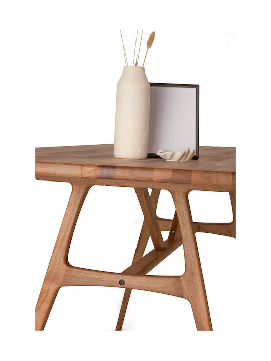 Μασίφ Τραπέζι Καρυδιάς Slim 150x80x74,5cm (160x80x74,5cm)