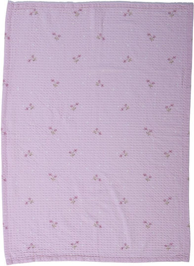 Nef-Nef Homeware Куверта За Гушкане И Люлка Cute & Sweet Пике Лилава 80x110см