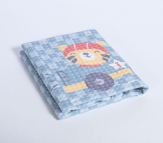 Nef-Nef Homeware Куверта За Детско Легло Super Boy Пике Синя 110x150см