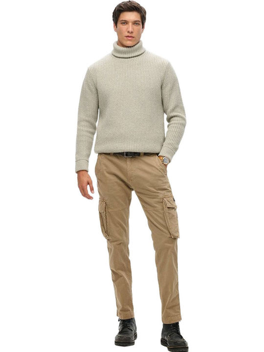 Trousers Cargo Elastic in Regular Fit Khaki