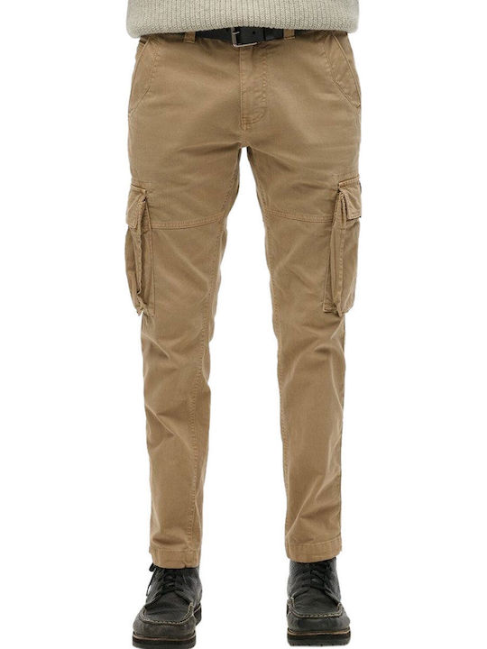 Trousers Cargo Elastic in Regular Fit Khaki