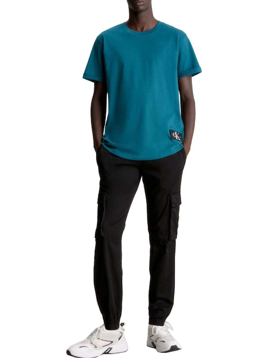 Trousers Cargo Elastic in Skinny Fit Black