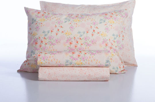 Nef-Nef Homeware Сет Спални Комплекти Единични Памучни Blossom Day L.pink 170x260cm 3бр